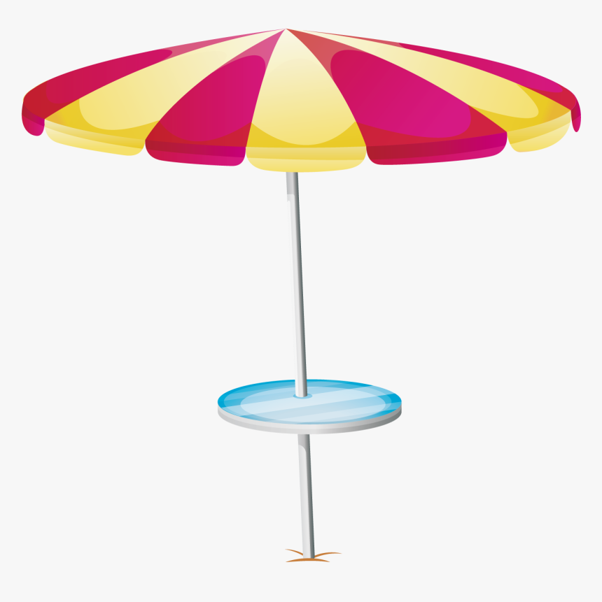 Stock Photography Beach Illustration - Png Beach Umbrella Vector, Transparent Png
