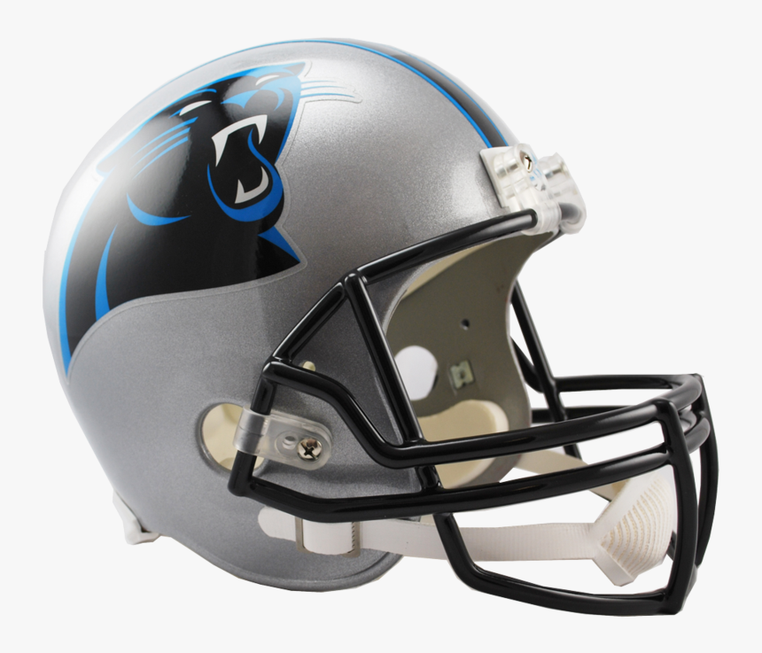 Carolina Panthers Replica Vsr4 Full Size Helmet 

 - Carolina Panthers Helmet, HD Png Download