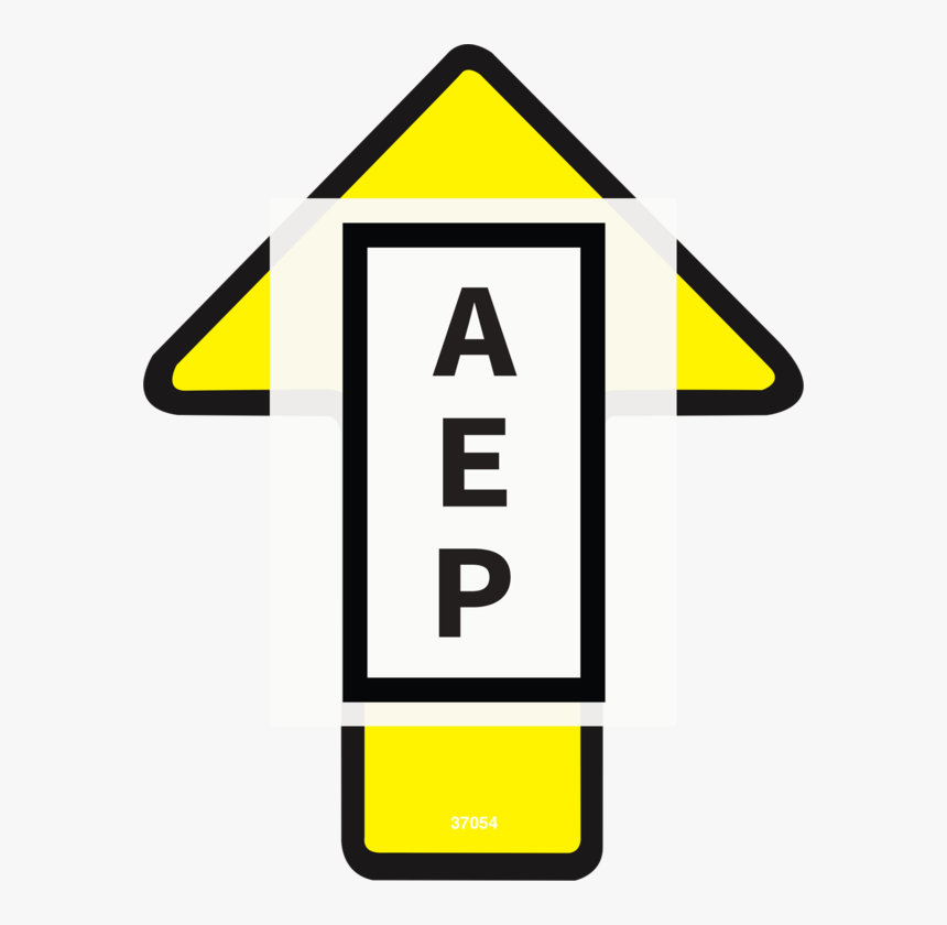 Genie 37054 Decal,arrow,yellow Sm 5-3/8, HD Png Download