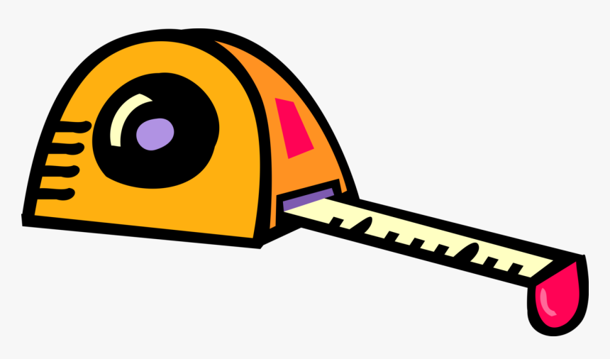 Vector Illustration Of Tape Measure Or Measuring Tape - Measuring Tape Vector Png, Transparent Png