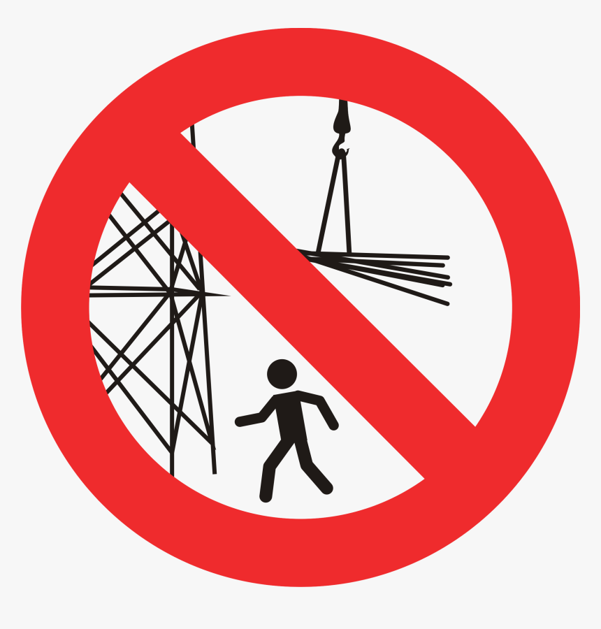 Do Not Pass Under Suspended Loads Signage, HD Png Download