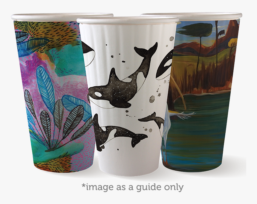 Art Series 16oz Coffee Cup - Biopak Art Series Milkshakes, HD Png Download