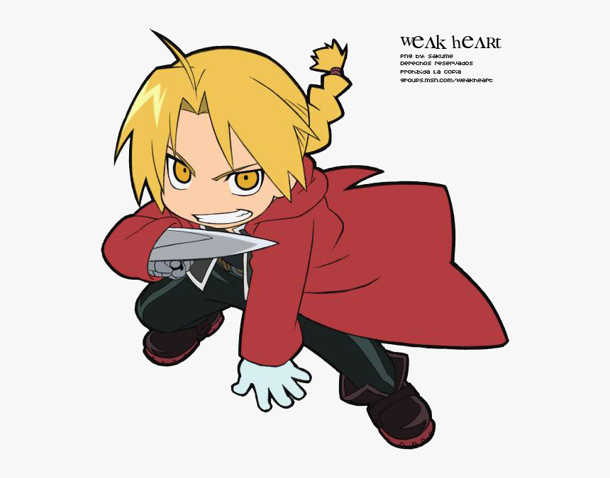 Fullmetal Alchemist Brotherhood Edward Chibi - Fullmetal Alchemist Brotherhood Chibi, HD Png Download