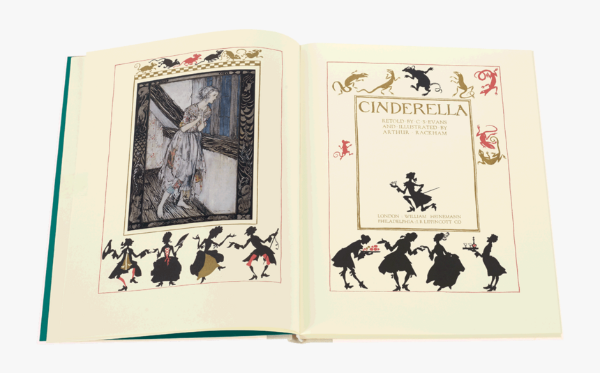 Folio Society Cinderella And Sleeping Beauty - Шарль Перро Золушка Иллюстрации Артура Рэкхема, HD Png Download