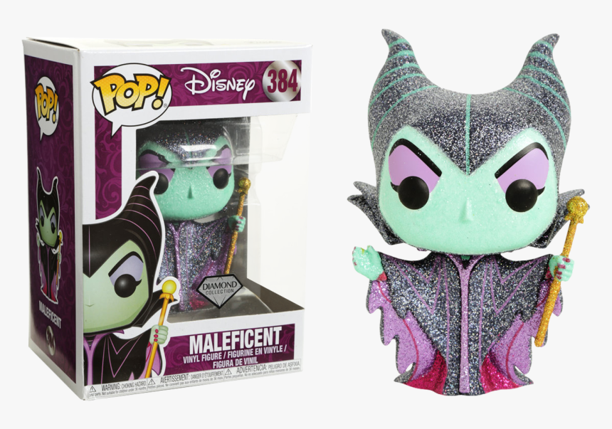Maleficent Diamond Glitter Us Exclusive Pop Vinyl Figure - Funko Pop Maleficent Diamond, HD Png Download
