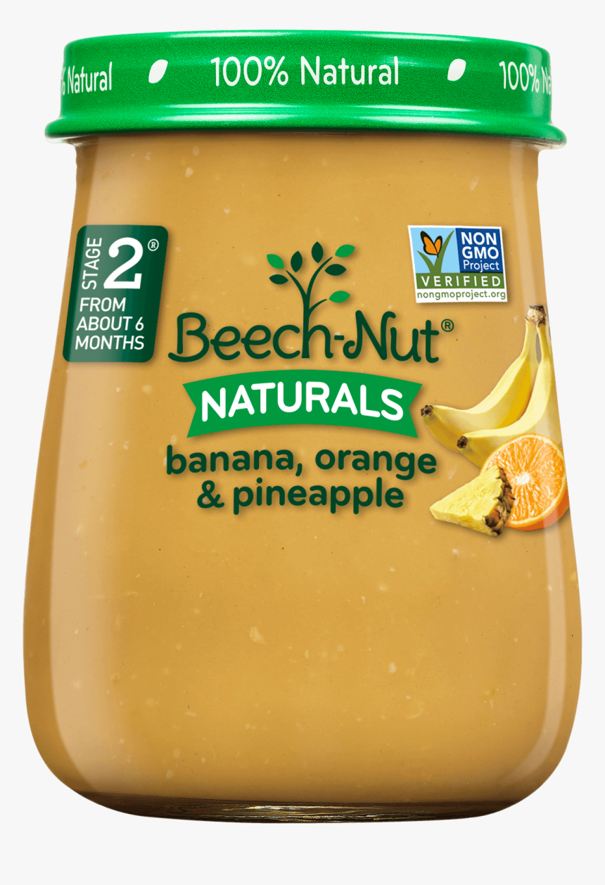 Naturals Banana, Orange & Pineapple Jar - Beechnut Naturals Baby Food, HD Png Download