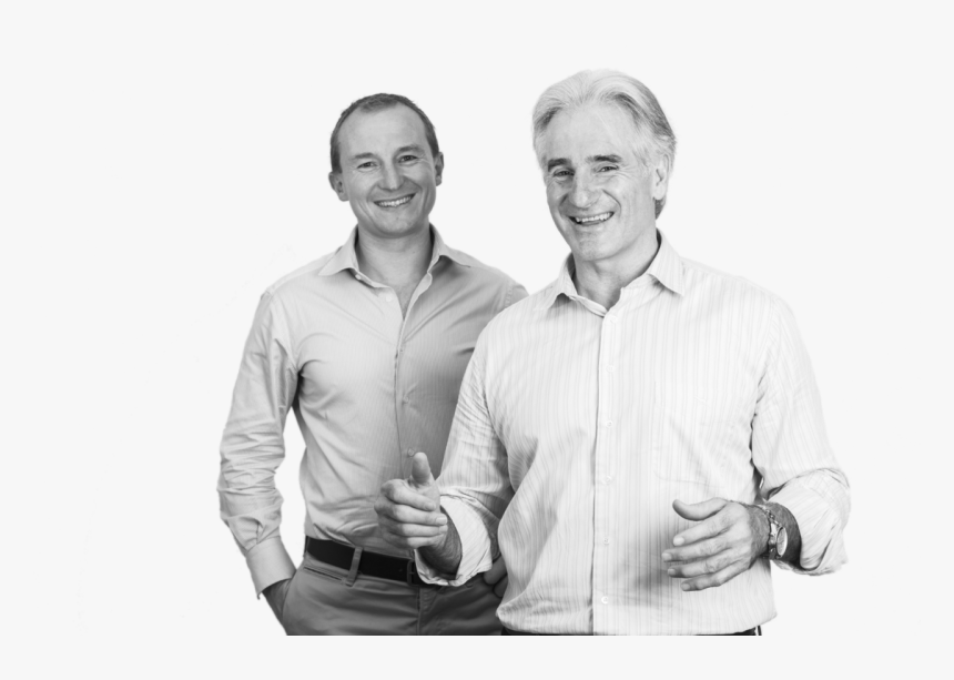 Black And White Photo Of Phil Allison & John Colbert - Gentleman, HD Png Download