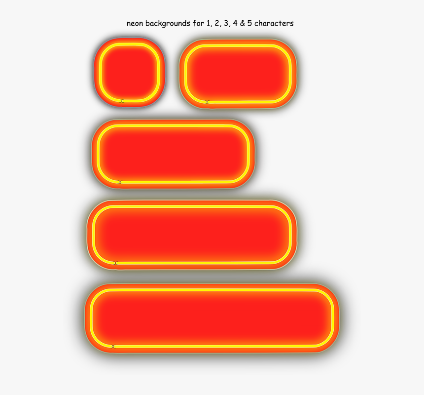 Neon, Shapes, Illuminated, Glowing, Geometric - Clip Art, HD Png Download