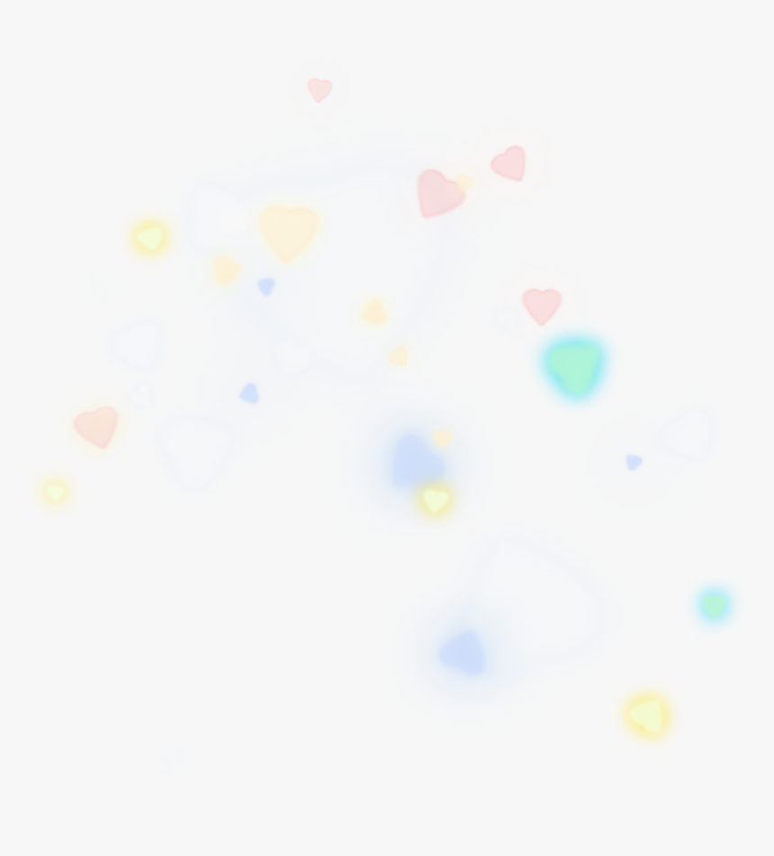 Ftestickers Effect Light Hearts Glow Glowing Luminous - Heart, HD Png Download