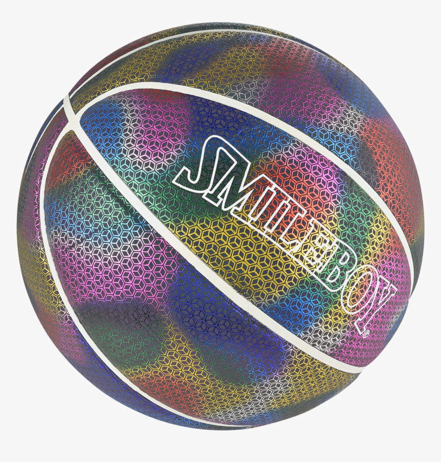 Image Of Space Jam Rainbow Glowing Basketball Limited - Circle, HD Png Download