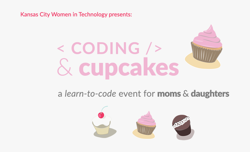 Codingandcupcakes Eventbriteheader Transparent - Coding With Cupcakes, HD Png Download