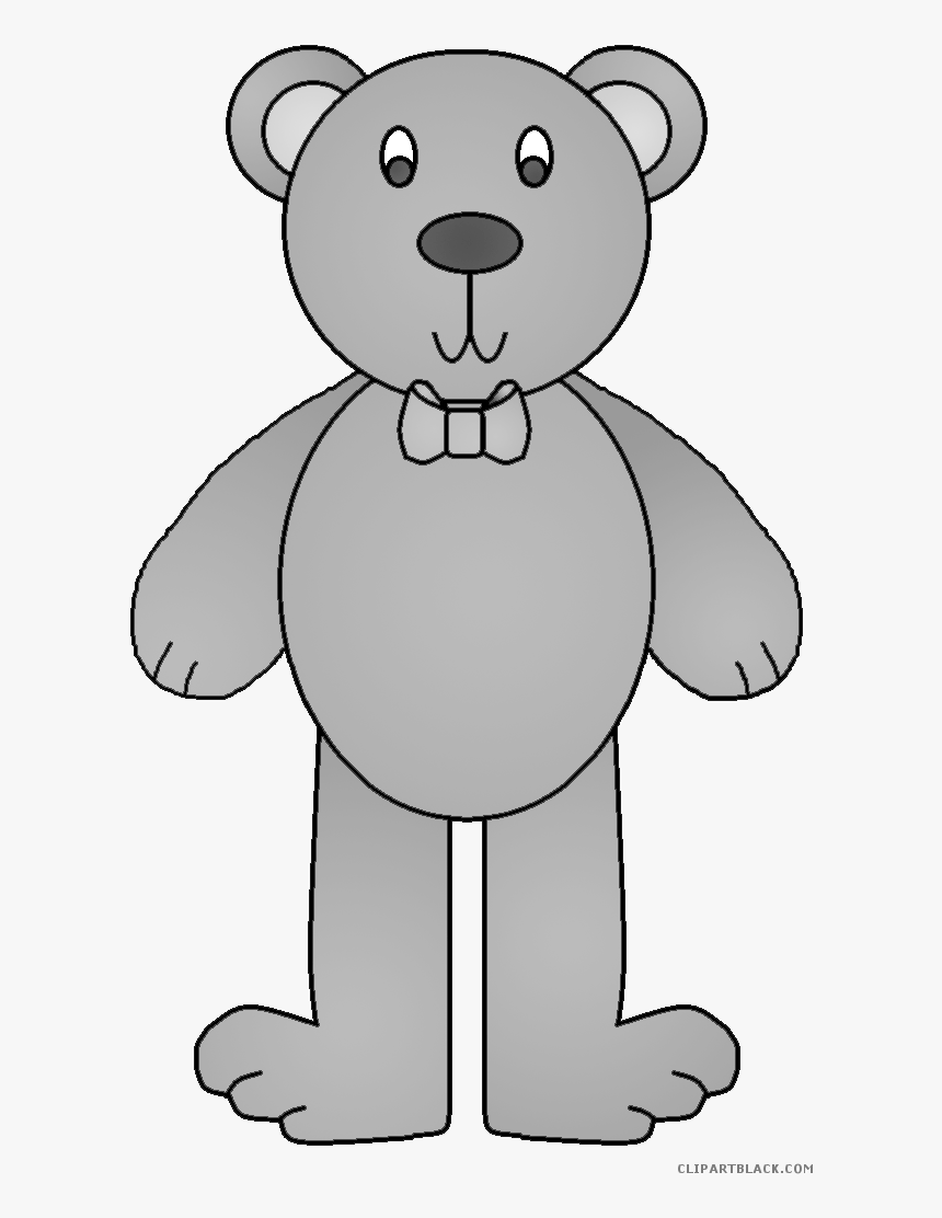 Goldilocks And The Three Bears Animal Free Black White - Teddy Bear, HD Png Download