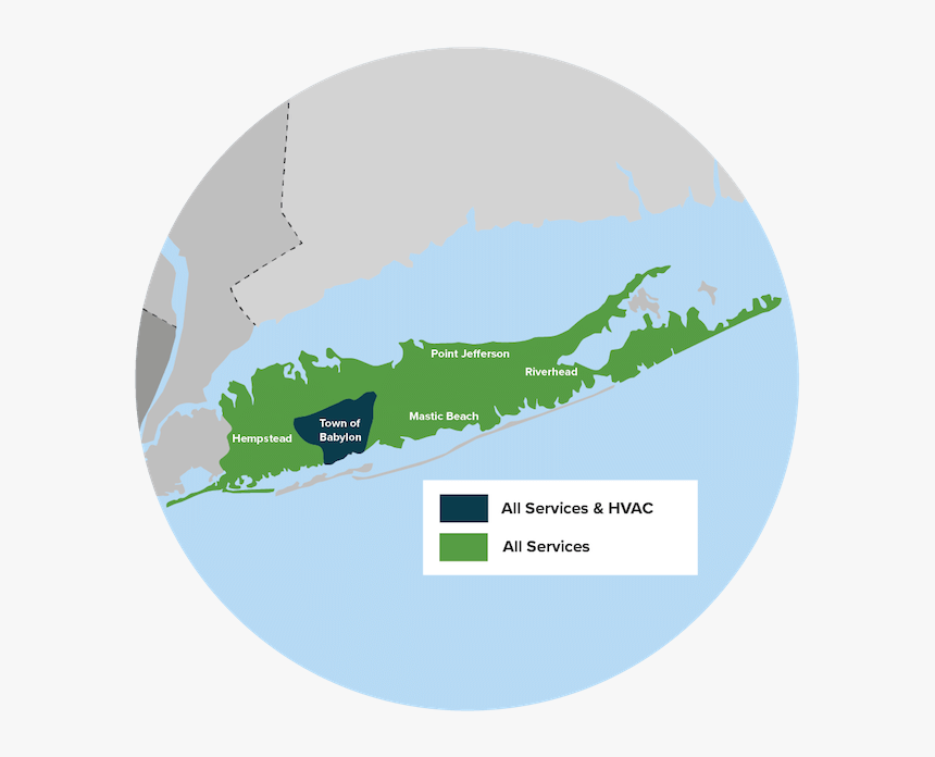 Triple H Home Efficiency Experts Service Area - Long Island Svg, HD Png Download