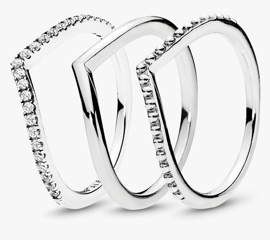 Pandora - Title - Tag - Pandora Wish Bone Ring, HD Png Download
