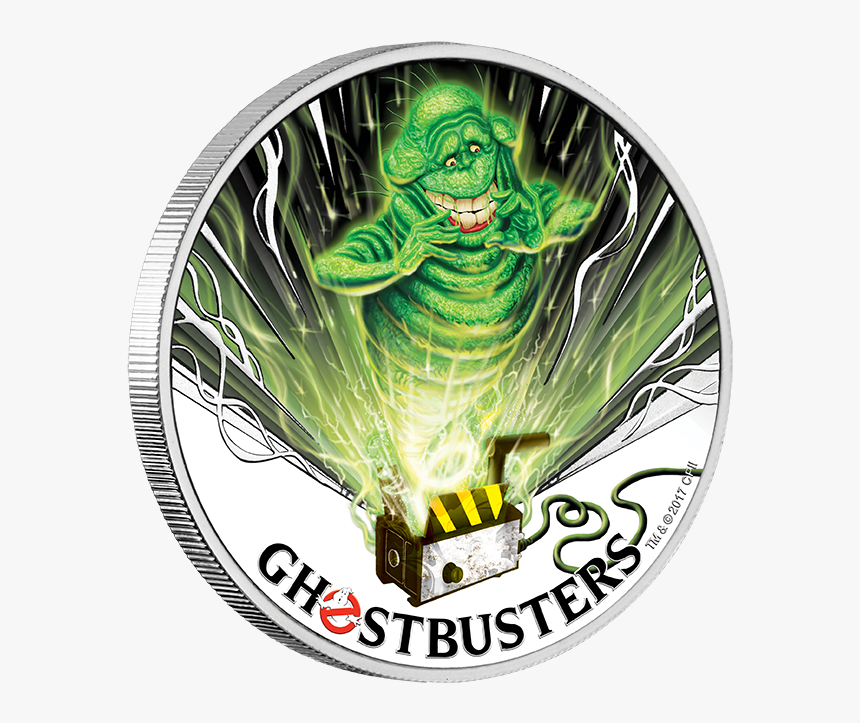 2017 1oz Ghostbusters Silver Coin - Slimer, HD Png Download