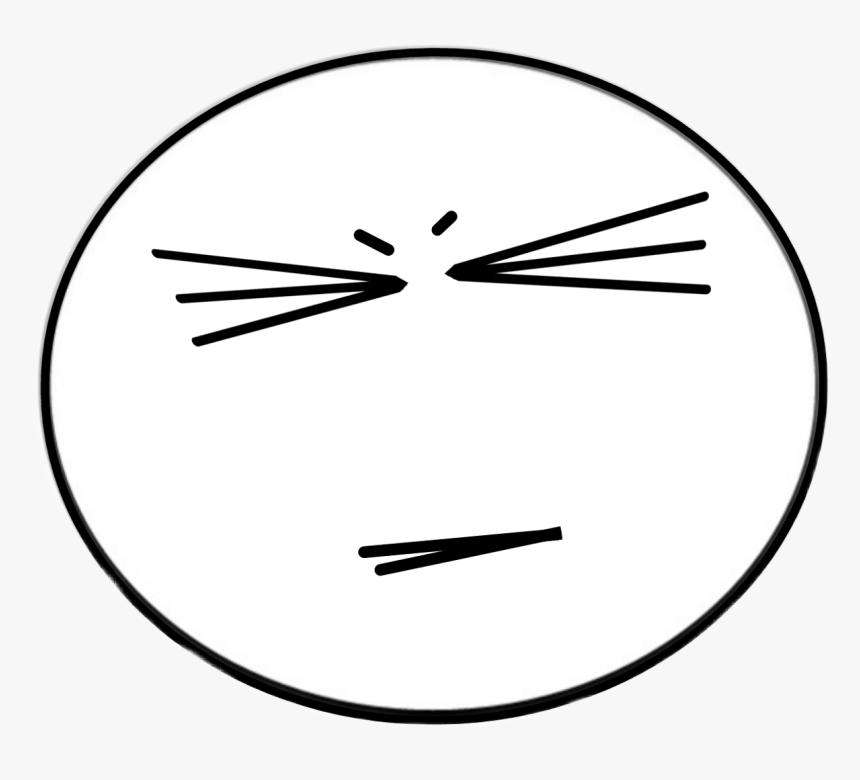#freetoedit #southpark #face #grimace #mad #angry - Circle, HD Png Download