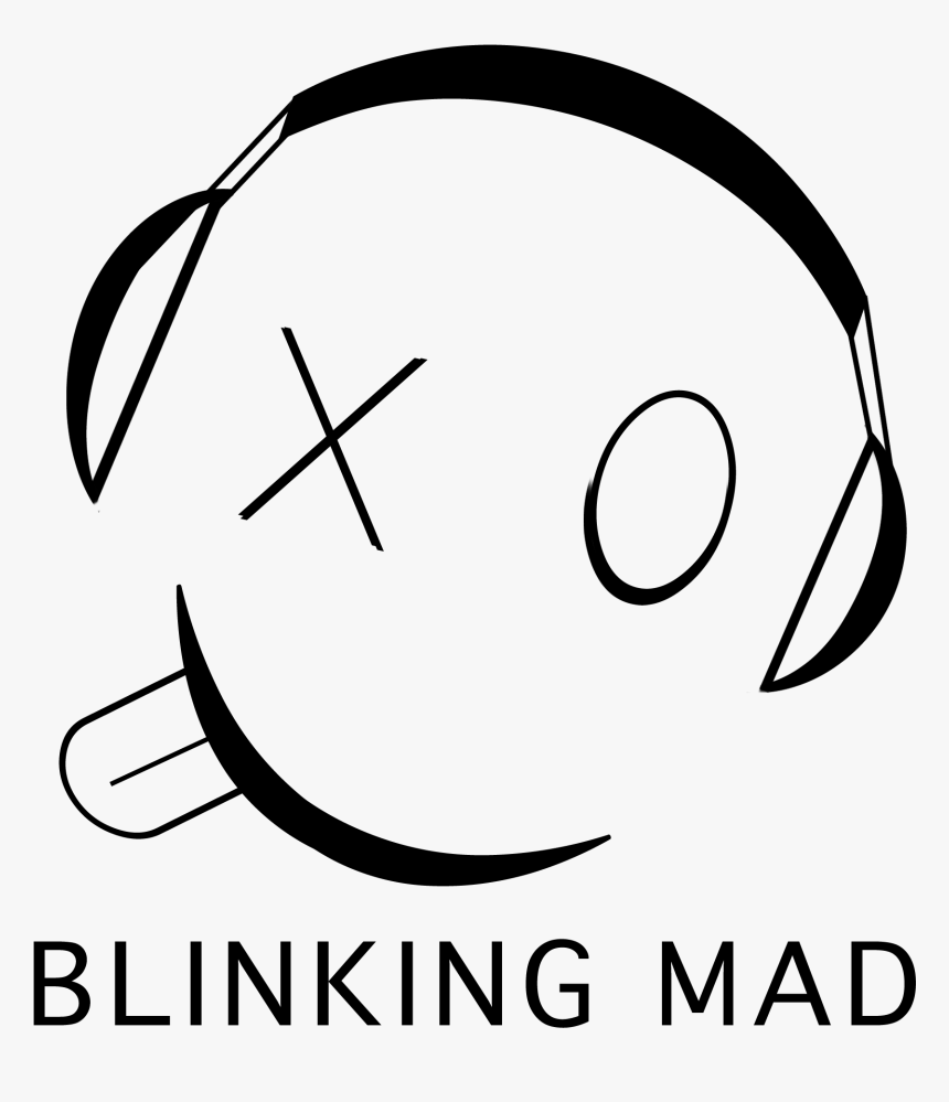 Blinking Mad - Line Art, HD Png Download