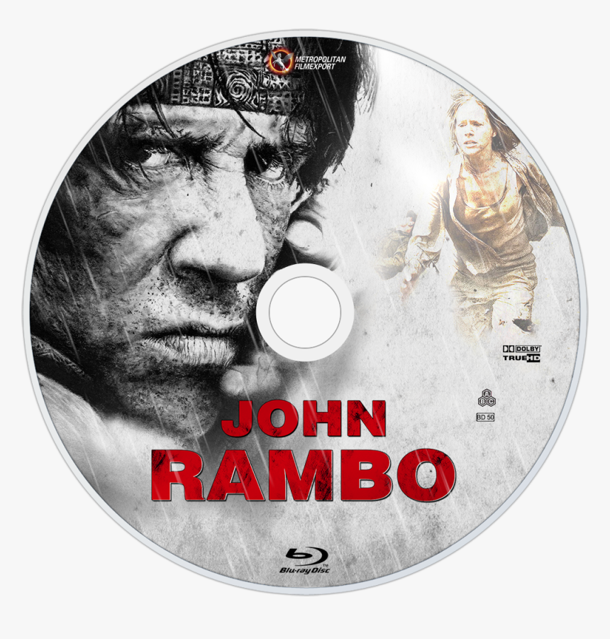 John Rambo Blu Ray Label, HD Png Download