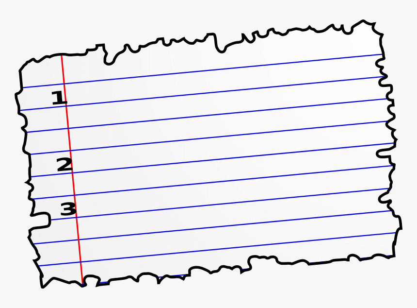 Torn Page Clip Art Torn Notebook Paper Clipart, HD Png Download