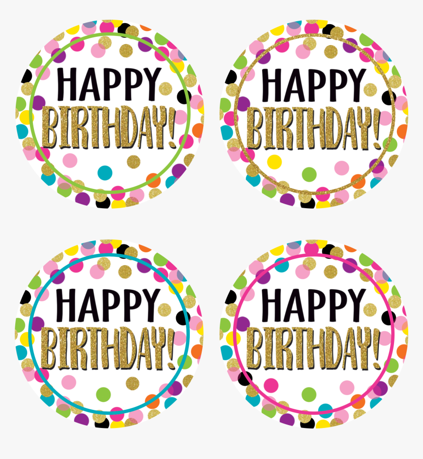 Confetti Happy Birthday Wear Íem Badges - Happy Birthday Badge, HD Png Download