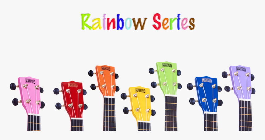 Mahalo Coloured Ukulele Rainbow Series Sieffs Music - Acoustic Guitar, HD Png Download