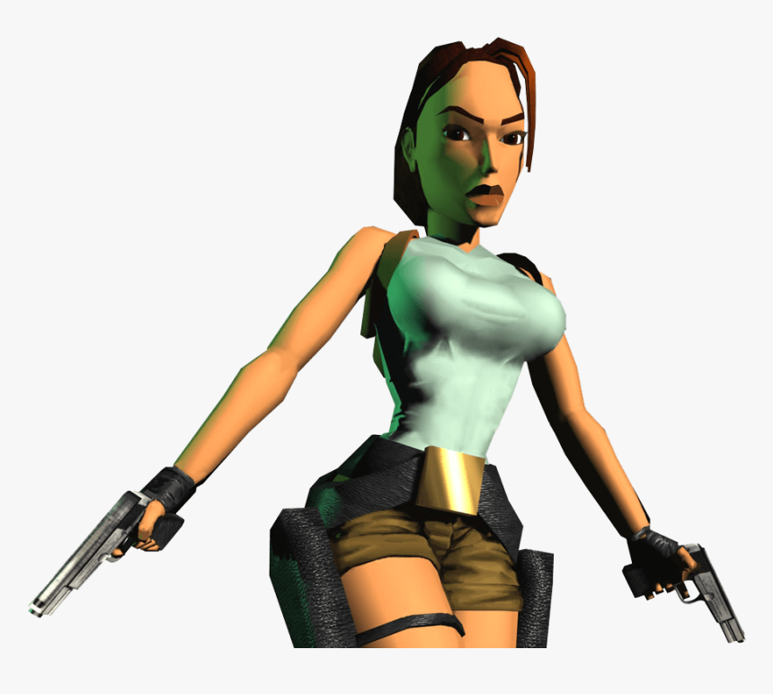 Lara Croft Close Up - Lara Croft Tomb Raider Game Original, HD Png Download