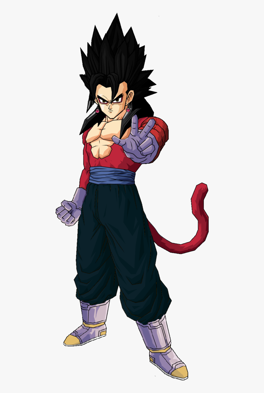 Vegetto Dbgt Final Update - Dragon Ball Z Goku Ssj4, HD Png Download