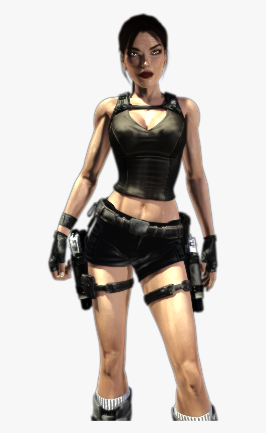 Best Free Lara Croft Png Image Without Background - Latex Clothing, Transparent Png