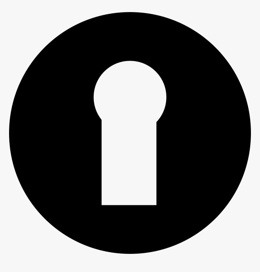Keyhole - Vector Black Facebook Logo, HD Png Download