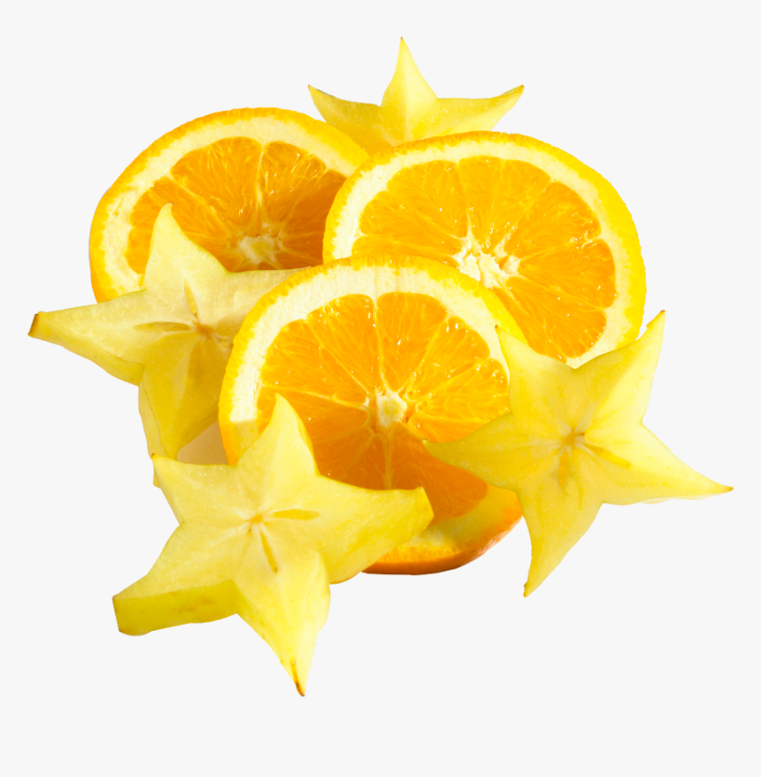 #mq #orange #slice #sliced #starfruit #yellow - Starfruit, HD Png Download