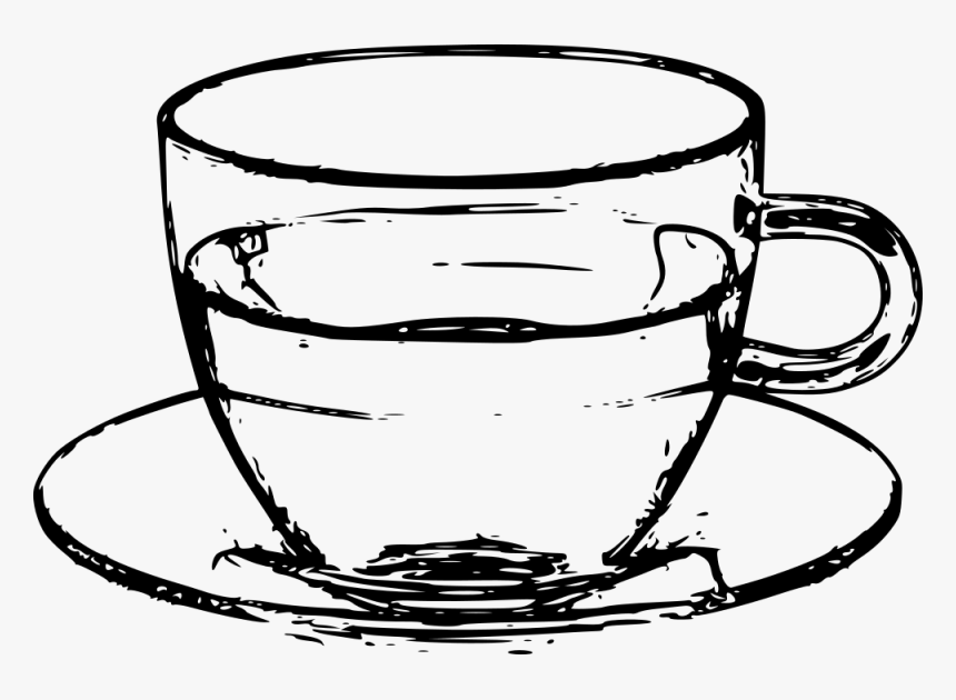 Pill Bottle Clipart Glass Of Water Clipart - Cup Plate Clip Art, HD Png Download