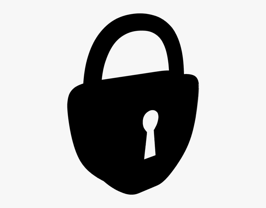 Silhouette, Lock, Key, Security, Padlock, Keyhole - Lock Heart Silhouette, HD Png Download