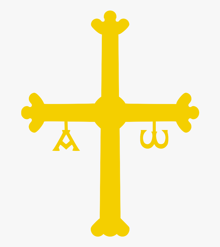 Victory Cross - Bandera Principado De Asturias, HD Png Download