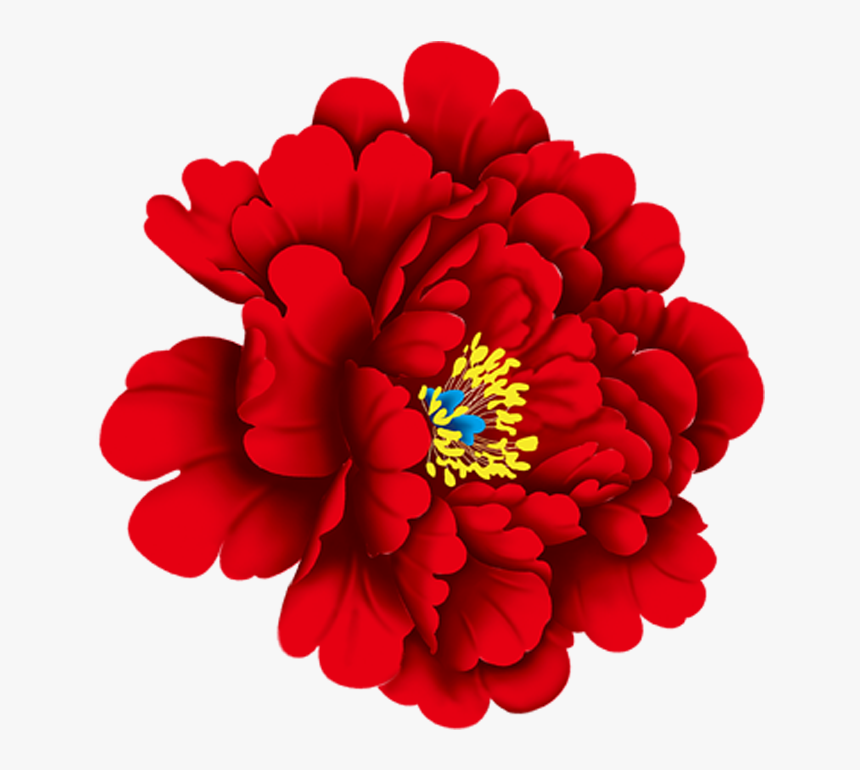 Zinnea Clipart Flower Gif - Flower Png Peony Red, Transparent Png