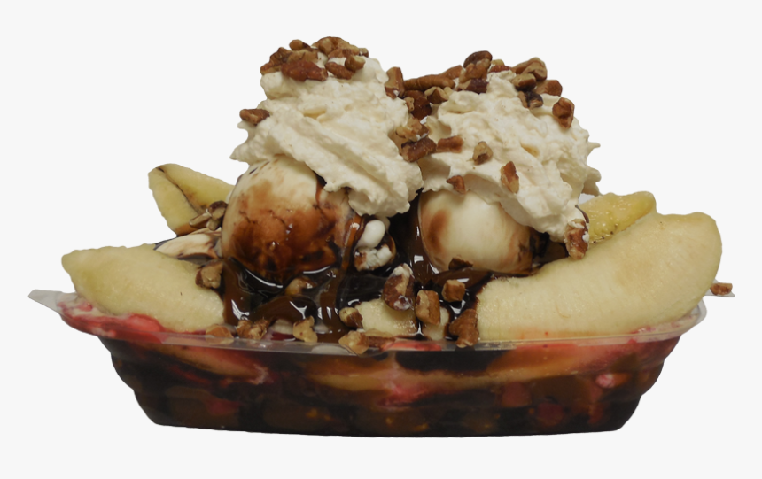 Transparent Ice Cream Png Transparent - Transparent Banana Split Sundae, Png Download