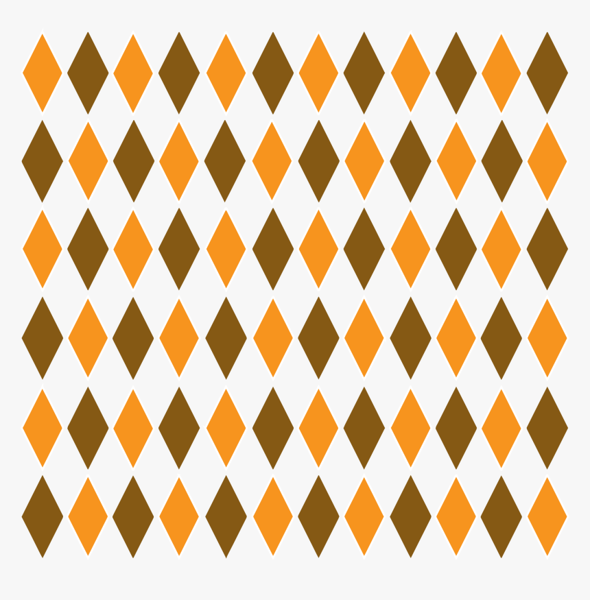 Clipart Brown Orange Retro Big Image Png - Orange And Brown Pattern, Transparent Png