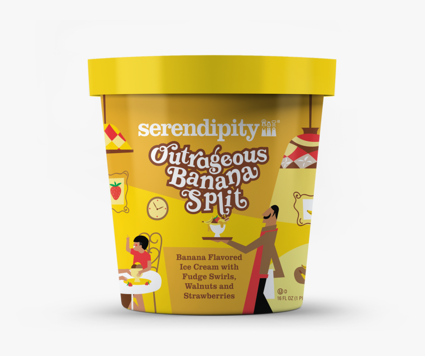 Serendipity Banana Split Ice Cream, HD Png Download