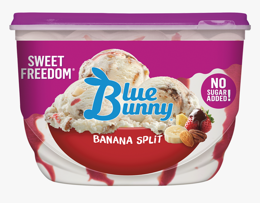 Sweet Freedom® Banana Split - Blue Bunny Monster Cookie Mash, HD Png Download
