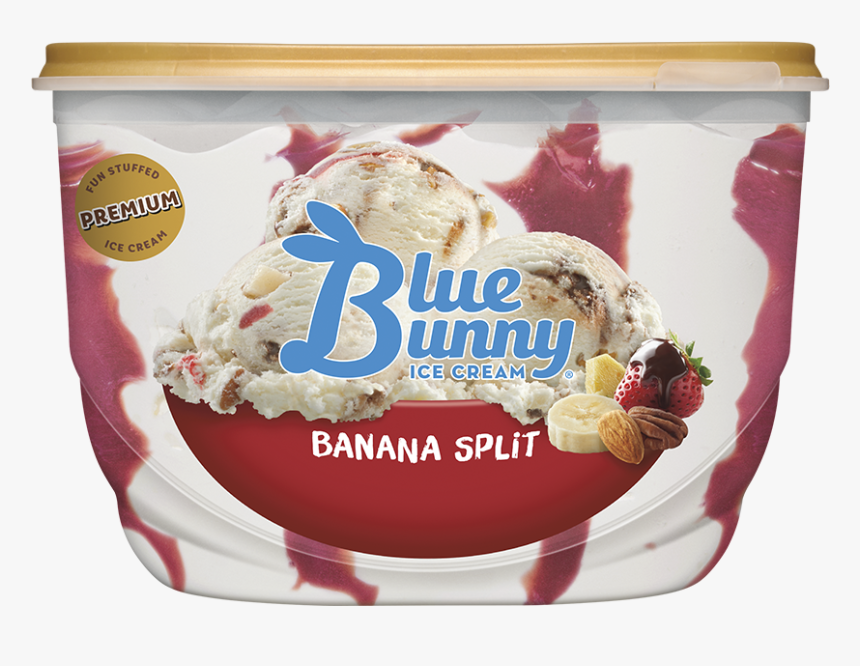 Banana Split - Blue Bunny Monster Cookie Mash, HD Png Download