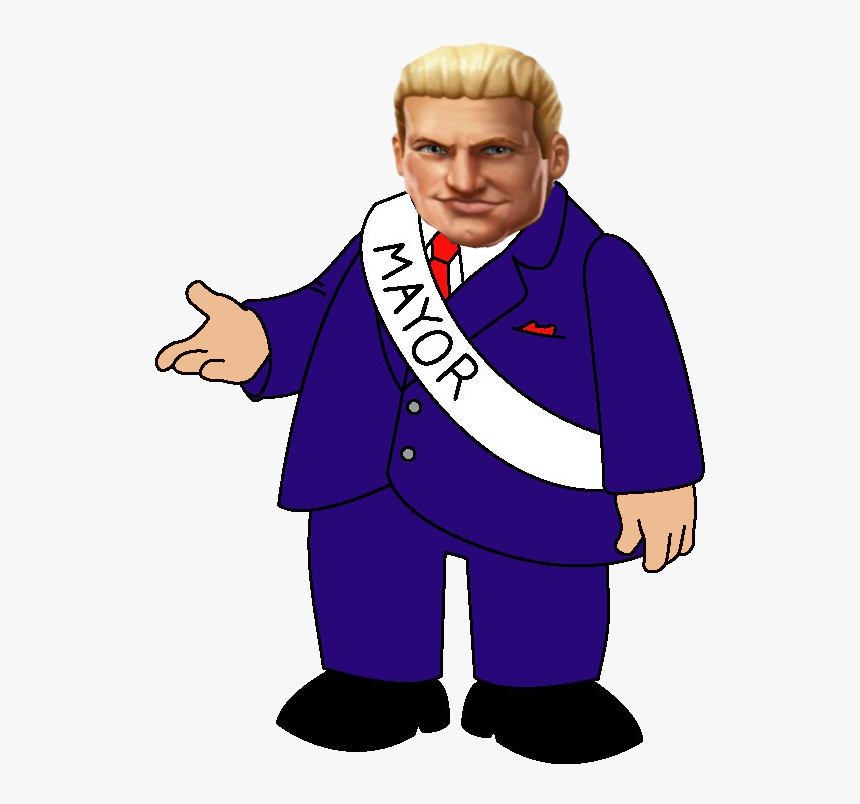 Dolph Ziggler On Twitter - Simpsons Mayor Quimby, HD Png Download