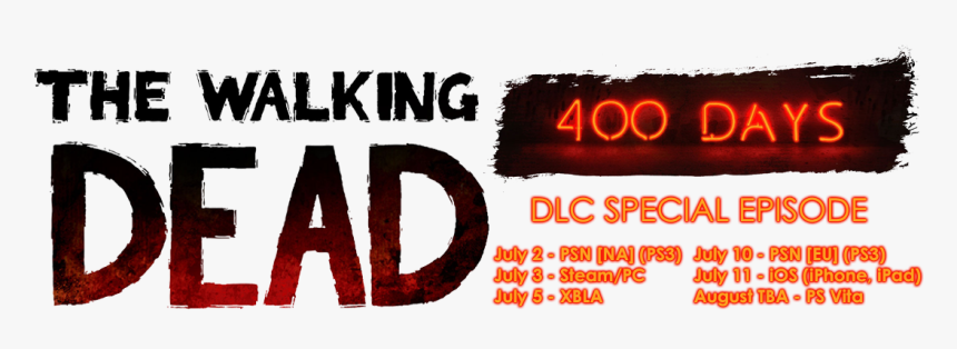 Walking Dead 400 Days Png, Transparent Png