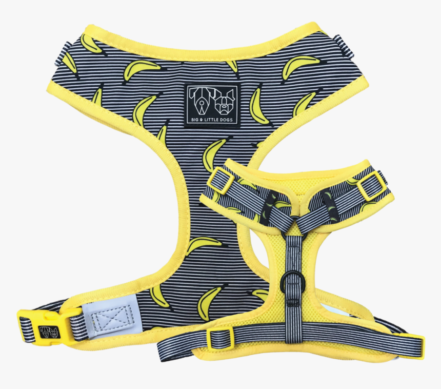 Big & Little Dogs Adjustable Pet Harness Banana Split Banana Dog