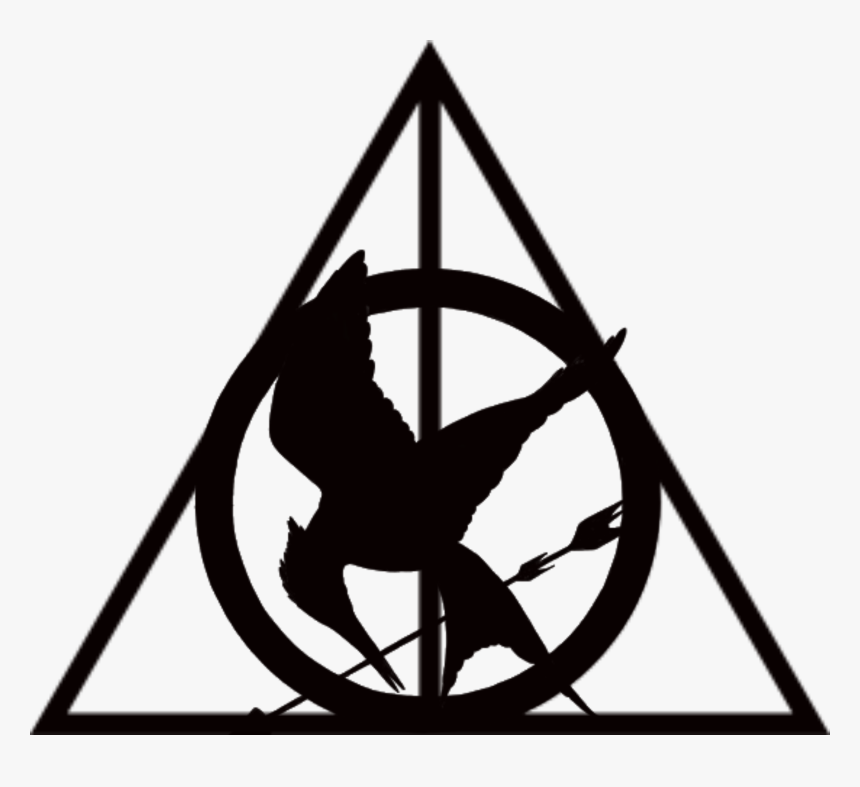 #hungergames #harrypotter #thehungerganes #deathlyhallows - Harry Potter Hunger Games Percy Jackson, HD Png Download