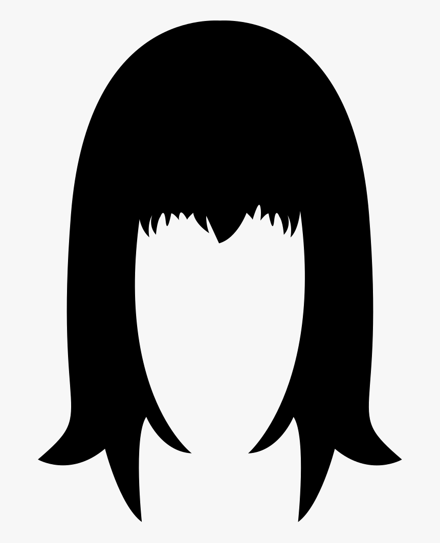 Shoulder Length With Full Bangs Wig - Wig Clipart, HD Png Download