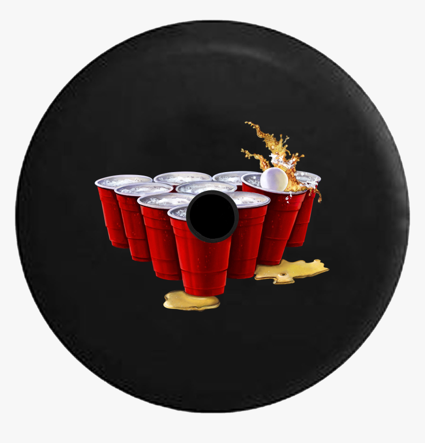 Jeep Wrangler Jl Backup Camera Day Beer Pong Red Cups - Circle, HD Png Download
