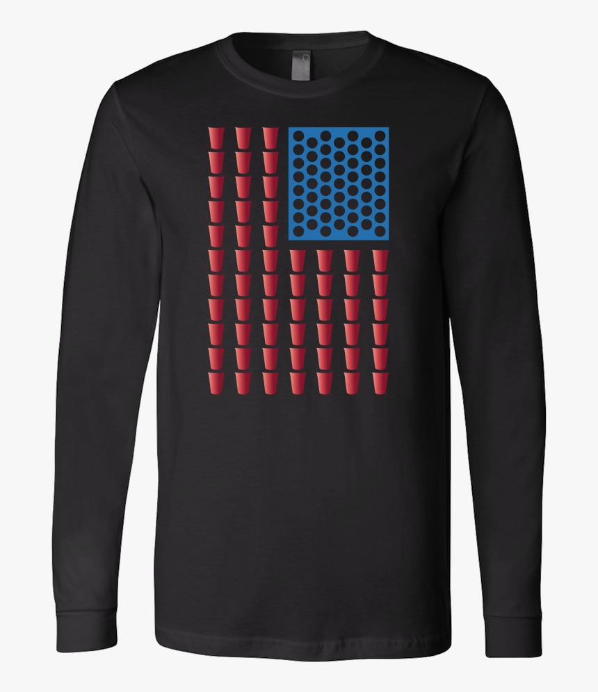 Usa Beer Pong Champ Long Sleeve T Shirt - Køge, HD Png Download