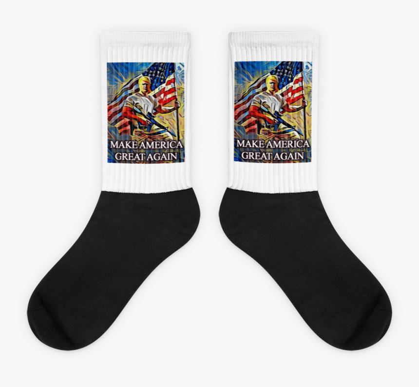 Make America Great Again Fully Sublimated Comfy Holiday - Sock, HD Png Download