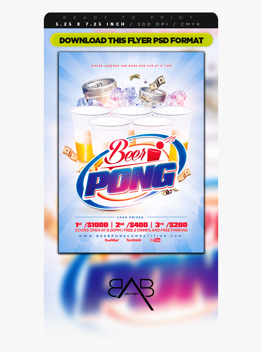 Beer Pong, HD Png Download