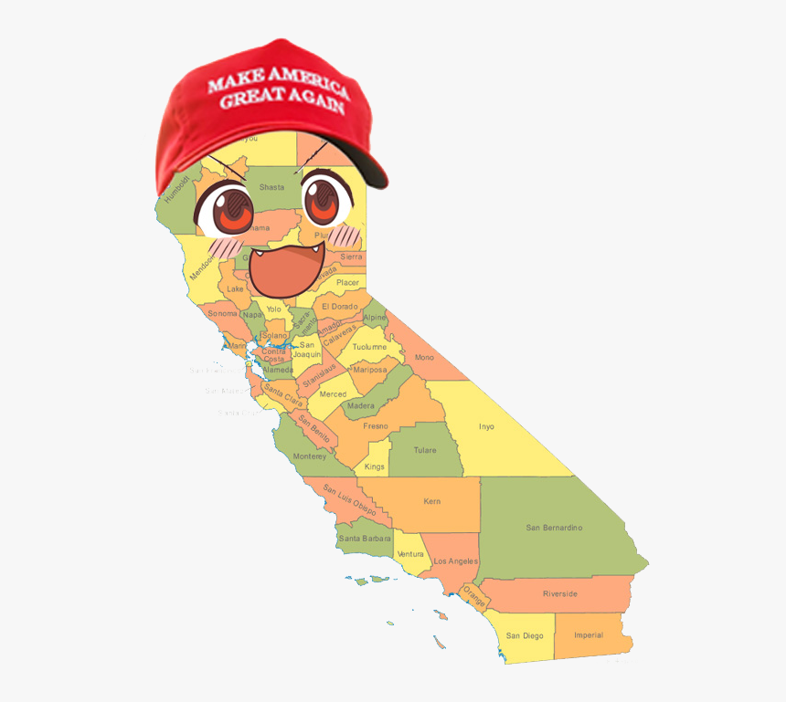 Transparent Make America Great Again Hat Png - Did California Became A State, Png Download
