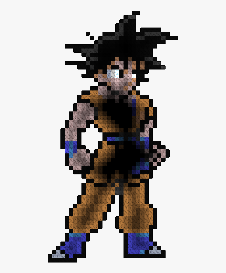 Transparent Giratina Png - Super Saiyan God Goku Pixel Art, Png Download